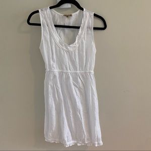 Carla Conti White Linen Dress